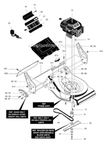 Page A Diagram and Parts List for 218950X92B  Murray Lawn Mower