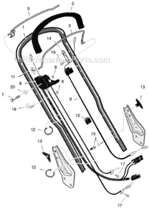 Page C Diagram and Parts List for 218950X92B  Murray Lawn Mower