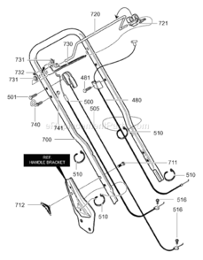 Part Location Diagram of 672825MA Murray Cable, Stop 21-inch Rd