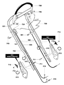 Part Location Diagram of 672854MA Murray Cable Drive 21-inch New 9