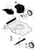 Page B Diagram and Parts List for 220011X92A  Murray Lawn Mower