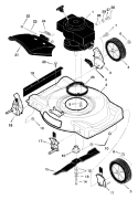 Part Location Diagram of 672671MA Murray Engine Base Asm 22sd