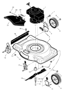 Part Location Diagram of F-98484 Murray Deflector, Chute