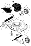 Part Location Diagram of F-98457 Murray Deflector, Chute