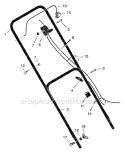 Page B Diagram and Parts List for 222390X99A  Murray Lawn Mower