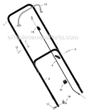 Page B Diagram and Parts List for 223311X8A  Murray Lawn Mower