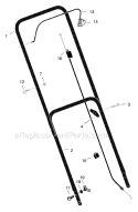 Page B Diagram and Parts List for 223330X6A  Murray Lawn Mower