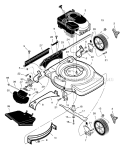 Page B Diagram and Parts List for 222310X83A  Murray Lawn Mower