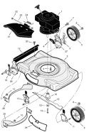 Page B Diagram and Parts List for 224110X8F  Murray Lawn Mower