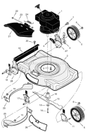 Page B Diagram and Parts List for 224110X92B  Murray Lawn Mower