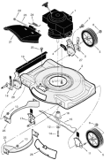 Page B Diagram and Parts List for 224110X92C  Murray Lawn Mower