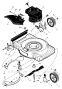 Page B Diagram and Parts List for 22415X14B  Murray Lawn Mower