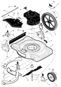 Page B Diagram and Parts List for 225113X194A  Murray Lawn Mower