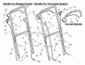 Part Location Diagram of 71582E724 Murray Handle, Lower (Gray)