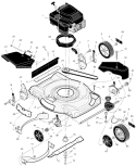 Page B Diagram and Parts List for 22605X50H  Murray Lawn Mower