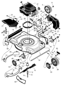 Part Location Diagram of 672754MA Murray Pulley, Backside Idle