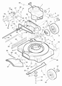 Part Location Diagram of 042713E700 Murray Bracket, Left Handle