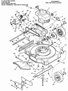 Part Location Diagram of 43631 Murray Gear, Left Pinion