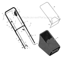 Part Location Diagram of 1101099E701MA Murray Handle Upper 22fd Ind