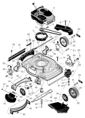 Page F Diagram and Parts List for 228511X8F  Murray Lawn Mower