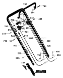 Part Location Diagram of 671594MA Murray Cable,restart/throtle