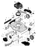 Page B Diagram and Parts List for 228610X14A  Murray Lawn Mower