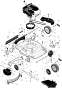 Page B Diagram and Parts List for 228610X31A  Murray Lawn Mower