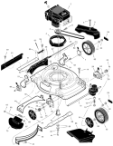 Page B Diagram and Parts List for 228610X68D  Murray Lawn Mower