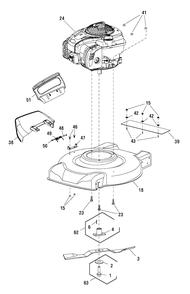 Part Location Diagram of 707234 Murray Cover, Mulching