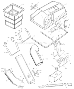 Part Location Diagram of 7400298BMYP Murray BAGGER MOUNT