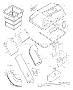 Part Location Diagram of 91871E701MA Murray Single Blade