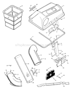 Part Location Diagram of 92002E701MA Murray Single Blade
