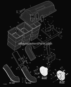 Part Location Diagram of 054757E701 Murray Assembly, Channel