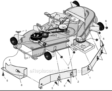 Part Location Diagram of 690091E701 Murray Plate-Mulcher