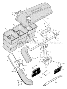 Part Location Diagram of 56631E701MA Murray Single Blade