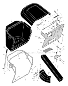 Part Location Diagram of 1401246MA Murray Bag, Cloth