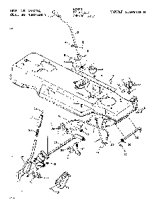 Mower suspension Diagram and Parts List for 40627A  Murray Lawn Mower