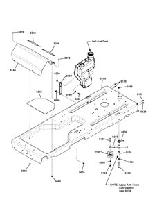 Frame Assembly, Rzt (7501700) Diagram and Parts List for RZT26520 (2691079-00)(2012) Murray Lawn Tractor