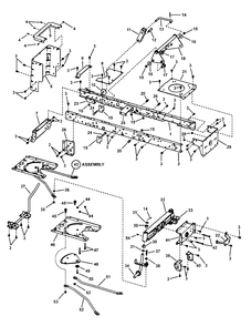 Main Frame Assembly - Hydro Drive Diagram and Parts List for FLT185420 (7800370)(2008) Murray Lawn Tractor