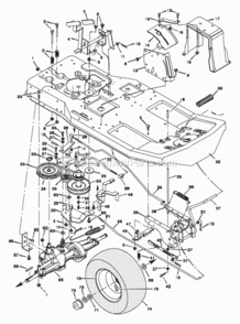 Motion_Drive Diagram and Parts List for 30550F 1997 Murray Lawn Tractor