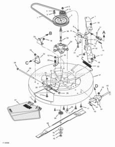 Mower_Housing Diagram and Parts List for 30560X59A 1997 Murray Lawn Tractor