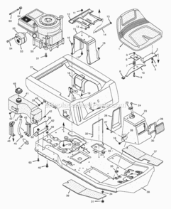 Part Location Diagram of 054796 Murray Mat, Right