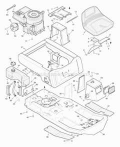 Part Location Diagram of F-96616 Murray Parts List