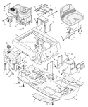 Part Location Diagram of 055023E540 Murray Console, Plate