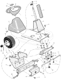 Part Location Diagram of 1401107MA Murray Tube - Stg 3spk Blk