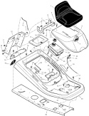Part Location Diagram of 1401041MA Murray Spring, Seat Deck