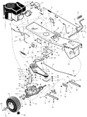 Part Location Diagram of 1401298E701 Murray Frame