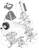 Page F Diagram and Parts List for 309006X78A-SW  Murray Lawn Tractor