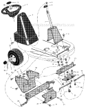Part Location Diagram of 1401067MA Murray Console, High -Black