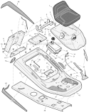 Page A Diagram and Parts List for 309029X11B  Murray Lawn Tractor